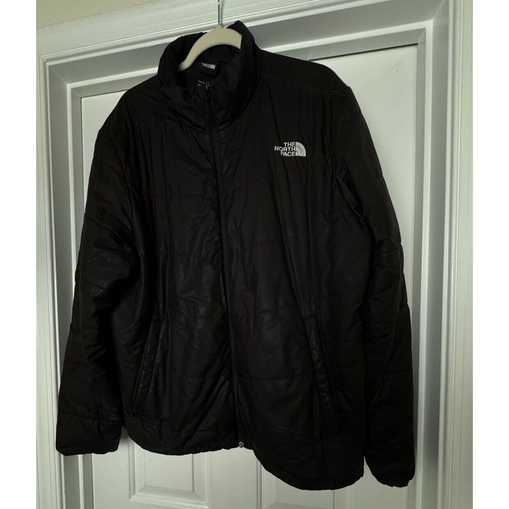 The North Face Long‎ Sleeve Full Zip Jacket Men's Size XL Windbreaker Black Top